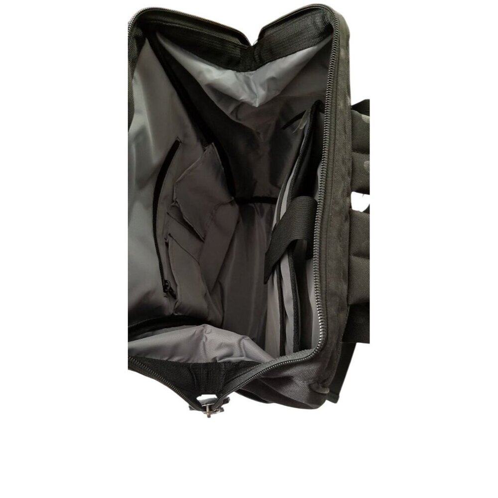 Heritage Travelware Polka Dot 15" Laptop Backpack Black Multi Compartments NWT - Picture 5 of 9